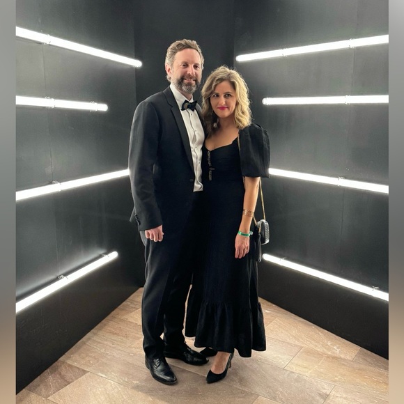 Sandro Falbala Dress in Black with Rhinestones - Picture 7 of 7